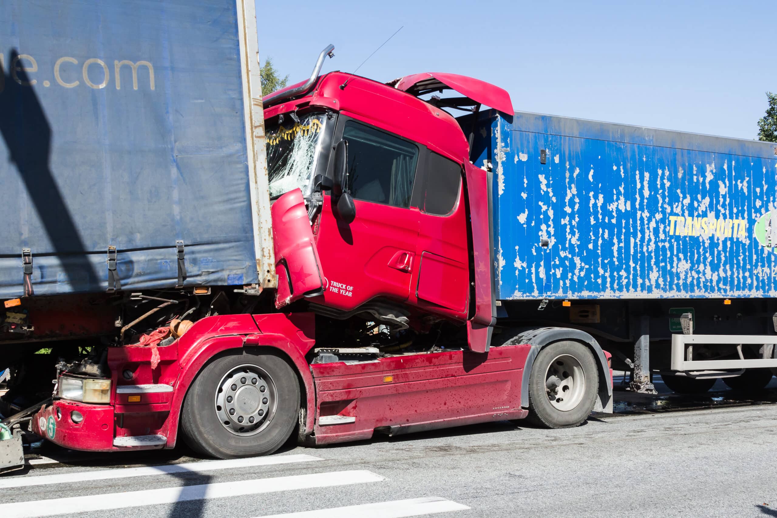 The collision of two trucks in Latvia, on the A8 road, occurred